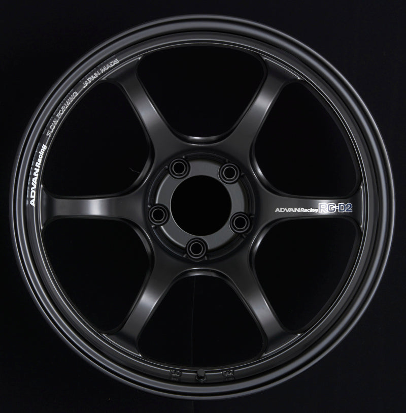 Advan RG-D2 18x10.0 +22 5-114.3 Semi Gloss Black Wheel - YAT8K22ESB