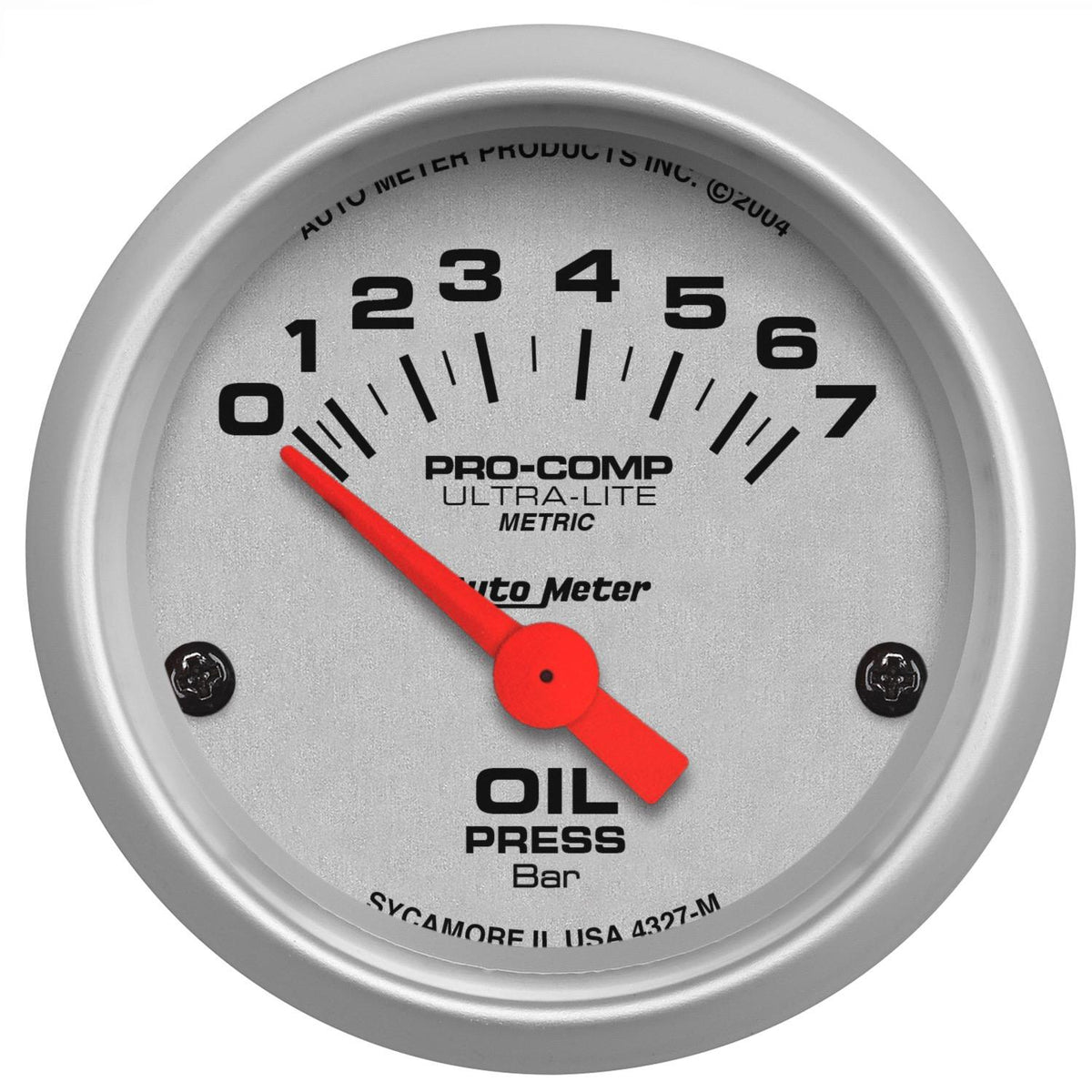 Auto Meter 2-1/16" OIL PRESSURE, 0-7 BAR, ULTRA-LITE - 4327-M