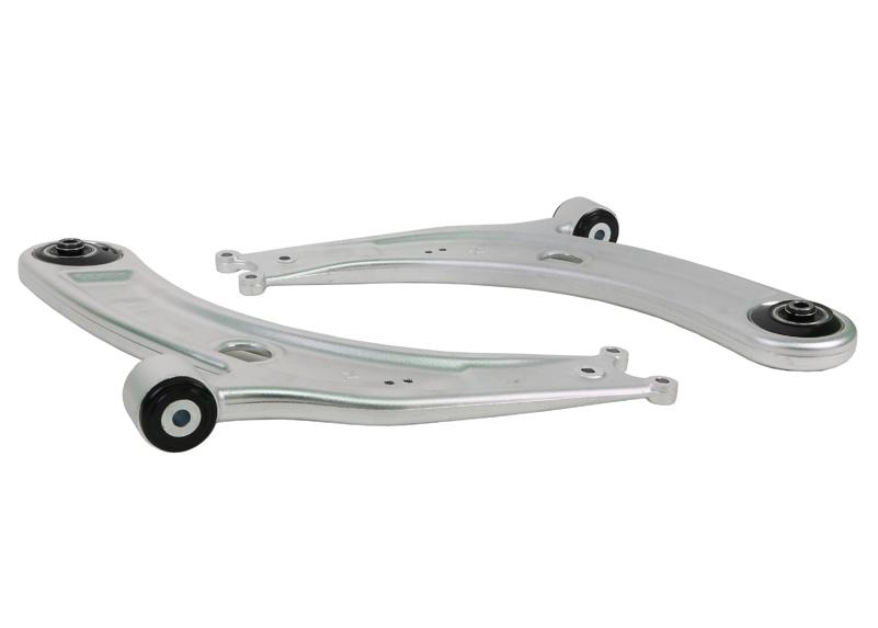 Whiteline Performance Front Control Arm Fits Volkswagen Golf 15-20 Complete Pair Of Alloy Arms Adds +2.5 To 3.0 Deg Positive Caster And -0.25Deg Camber Whiteline (2012-2020 Leon, A3 Quattro, S3, A3, GTI, Golf, Golf SportWagen, TTS Quattro, Golf R, TT Quat