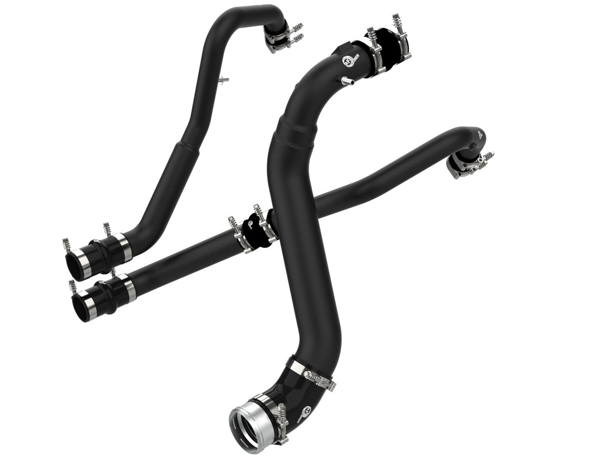 AFE 46-20474-B BladeRunner Aluminum Hot and Cold Charge Pipe Kit Black (2021 Ford F-150 2021 V6-2.7 TT)