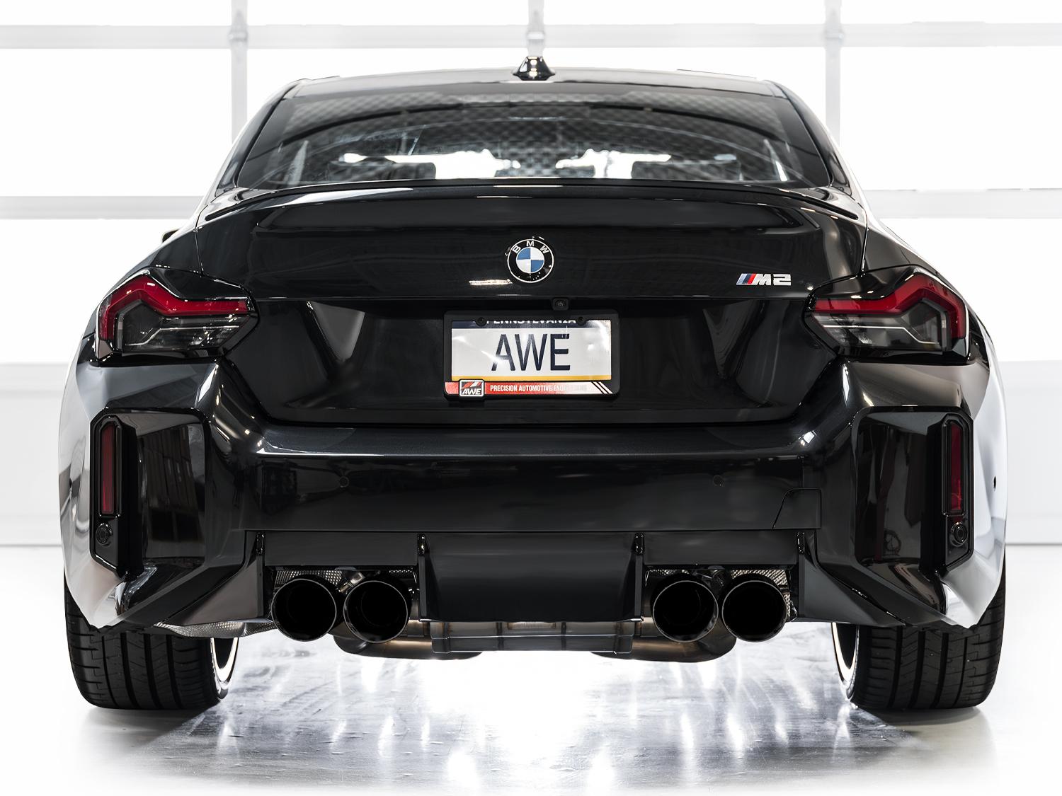 AWE SwitchPath™ Exhaust for BMW G87 M2 - Diamond Black Tips - 3025-43487