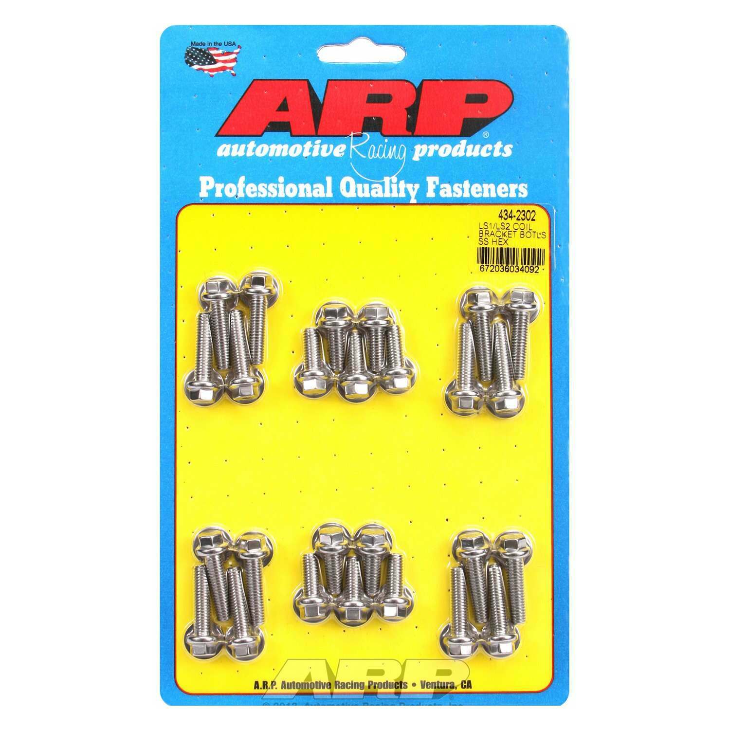 ARP LS1 LS2 SS hex coil bracket bolt kit - 434-2302