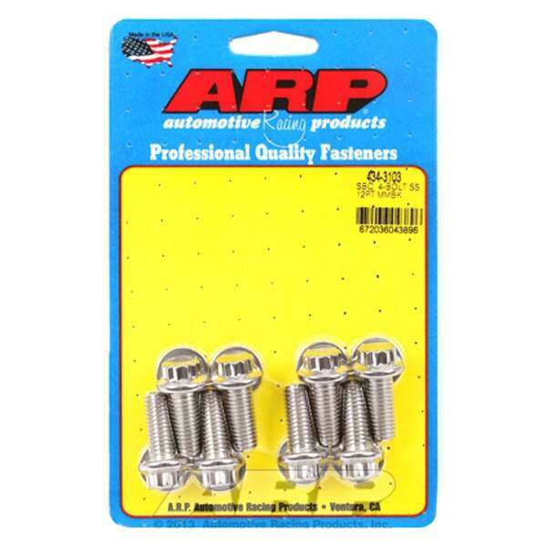 ARP SB Chevy 4-bolt SS 12pt motor mount bolt kit - 434-3103