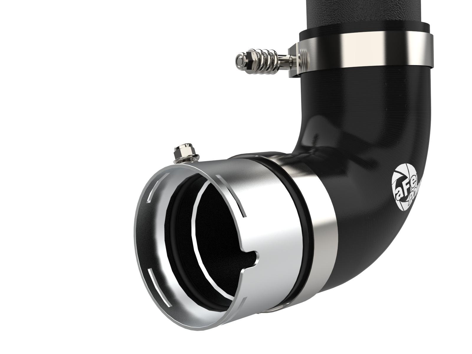 aFe BladeRunner Aluminum Hot and Cold Charge Pipe Kit - Black (2021-2025 Ford Bronco 2.7L) - 46-20584-B
