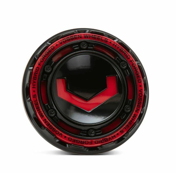 Vossen Modular Billet Cap - Gloss Black / Vossen Red Insert