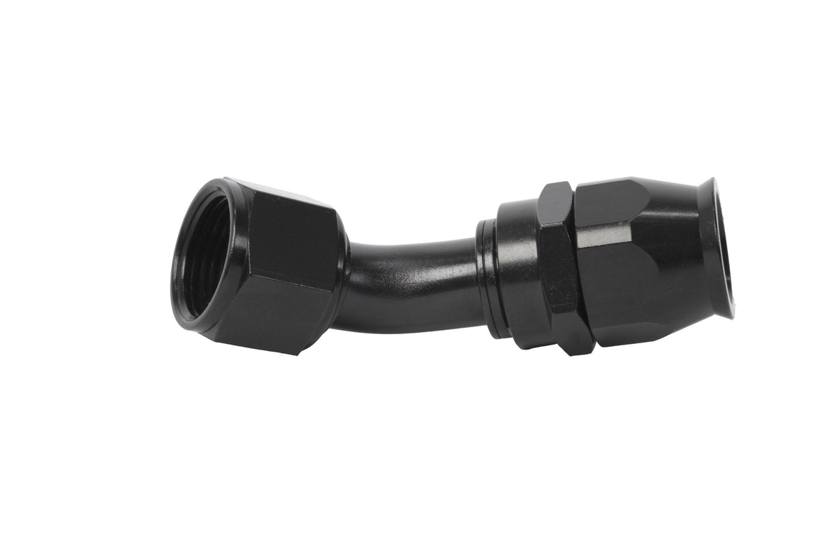Aeromotive Hose End, Ptfe, Black Anodized, Straight, 45, 90, 180 - 15360