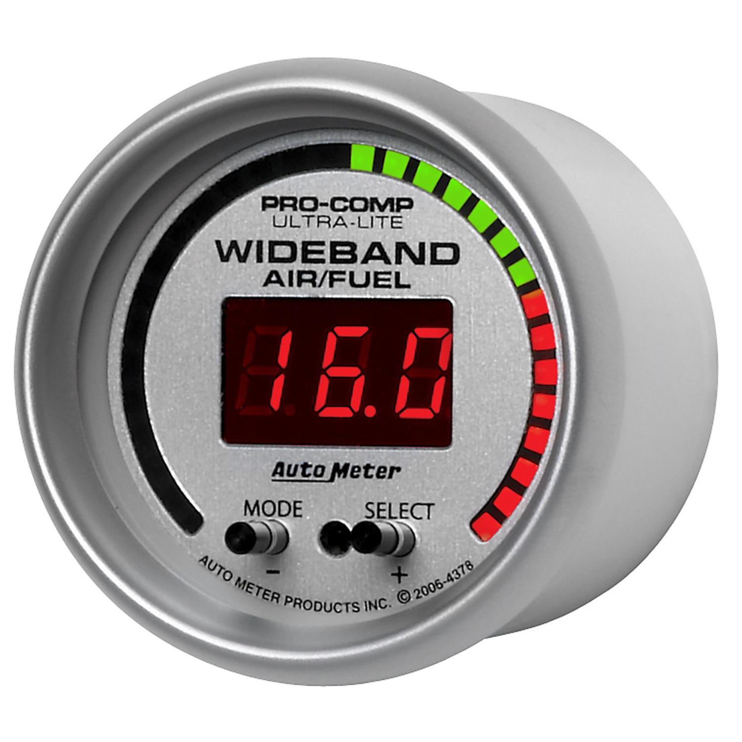 Autometer Ultra-Lite Series Digital Wideband Air/Fuel Ratio Kit