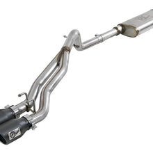 AFE Rebel Series 2-1/2 IN 409 Stainless Steel Cat-Back Exhaust System w/Black Tip (2007-2018 Wrangler JK, Wrangler, Wrangler) - 49-48054-B