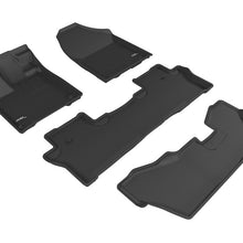 3D MAXpider 2016-2020 Honda Pilot 8-Passenger Kagu 1st & 2nd & 3rd Row Floormats - Black