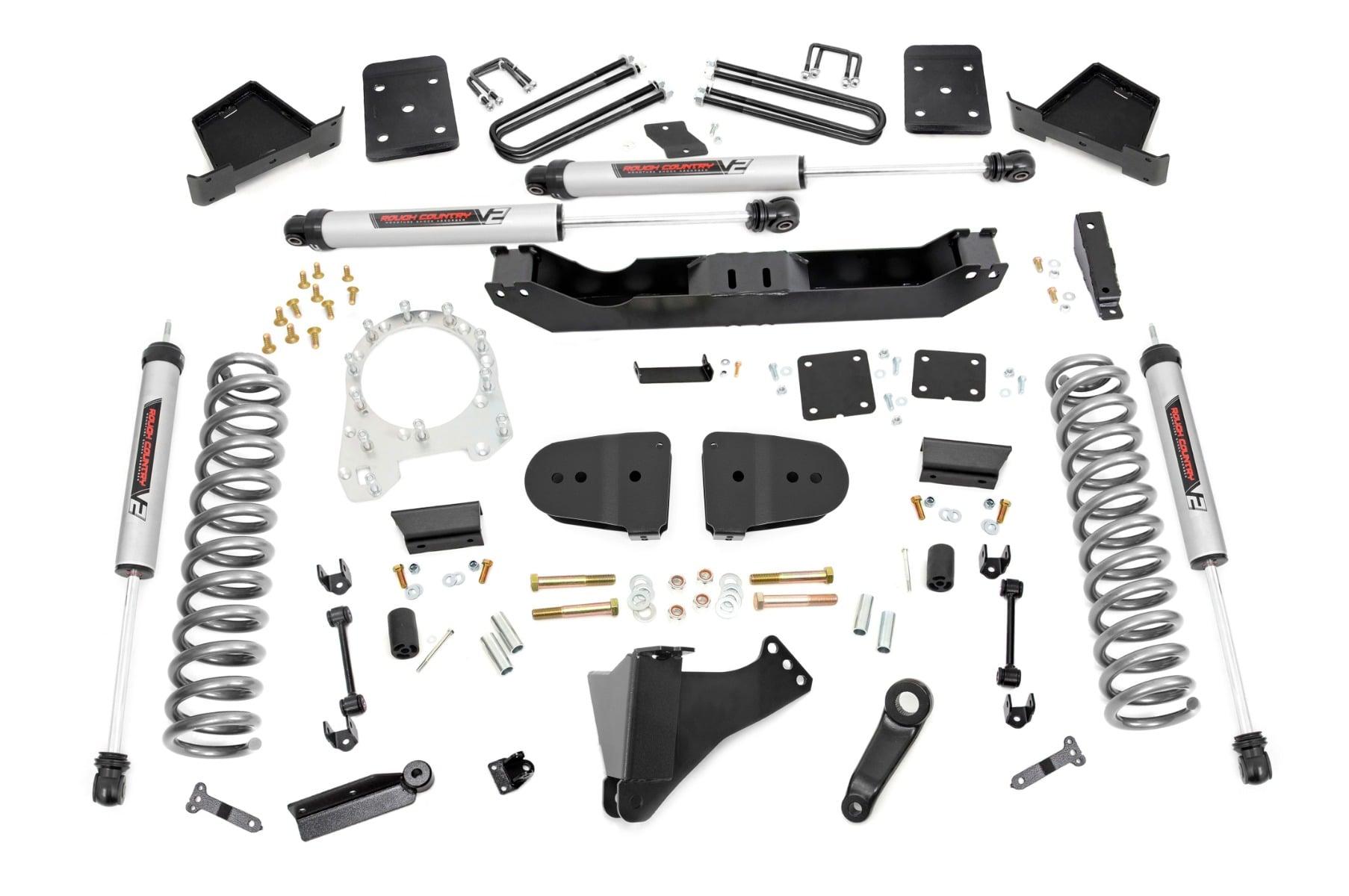 Rough Country 6 Inch Lift Kit No OVLDS V2 Ford F-250/F-350 Super Duty 4WD (2023-2025) (2023-2026 F-350 Super Duty, F-250 Super Duty) - 43970