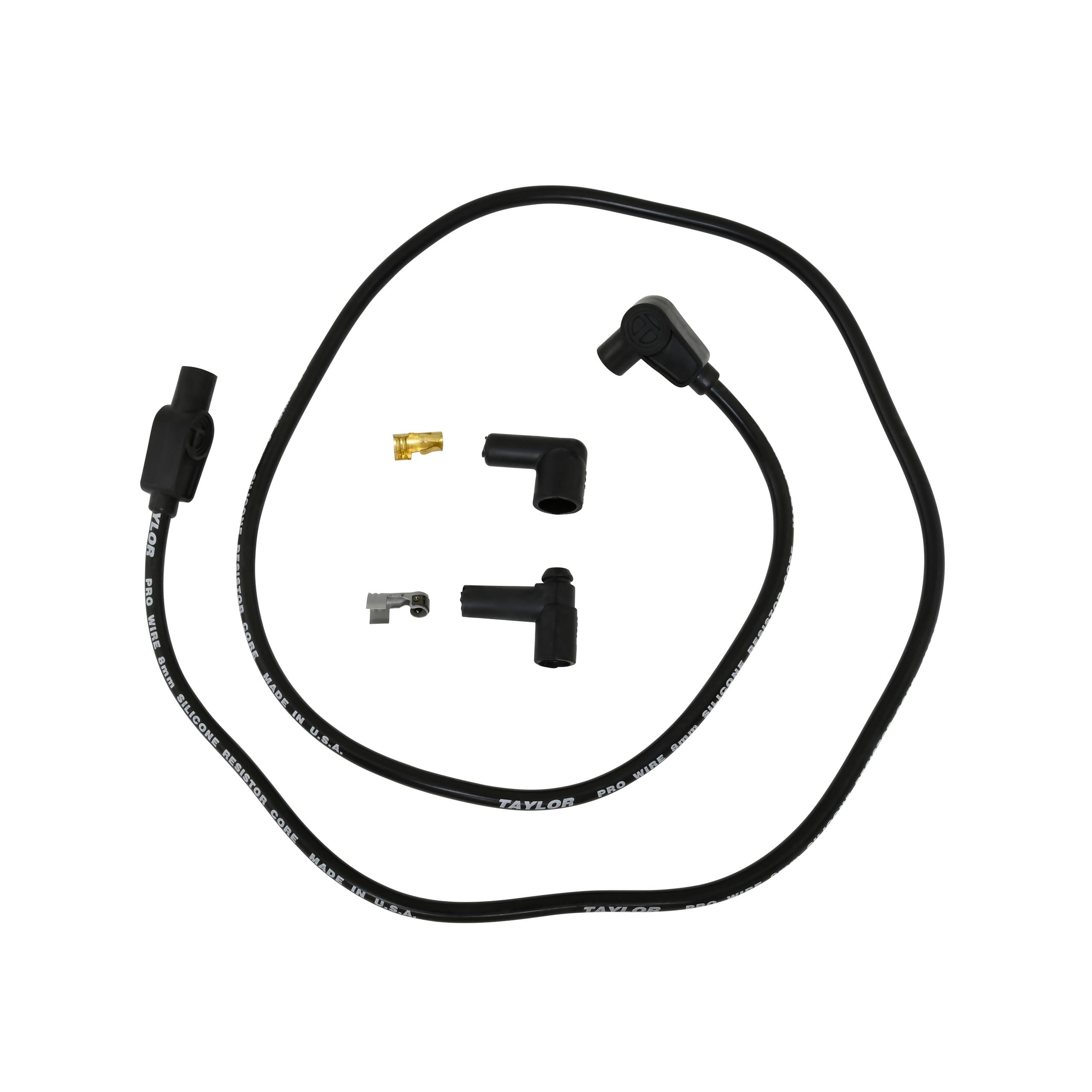 TAYLOR CABLE 8mm Pro Wire RC Repair Kit 90/180 black - 45303