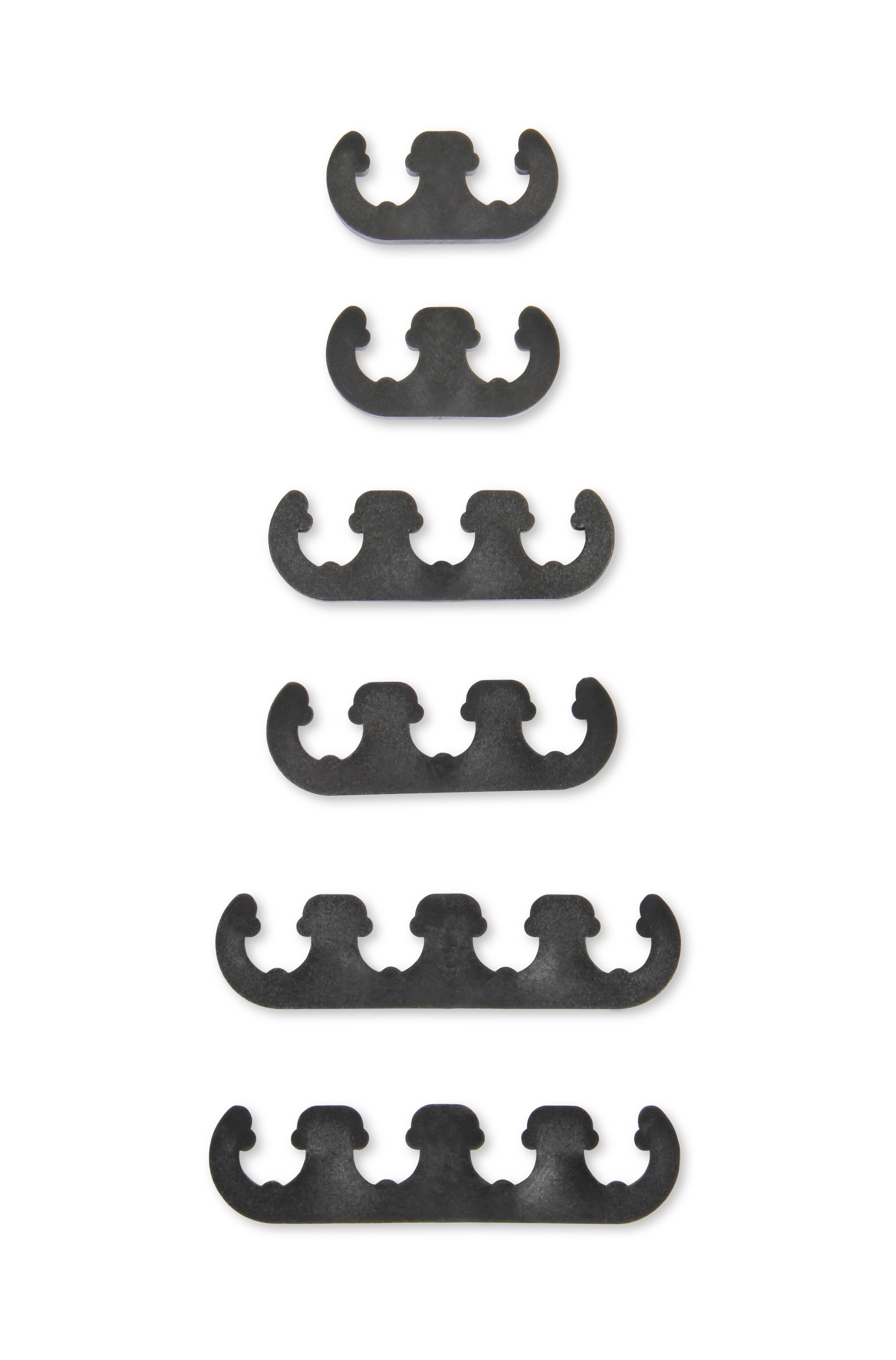 Mr. Gasket Wire Separators - Plastic - 7 mm / 8 mm - Black.  - 9728