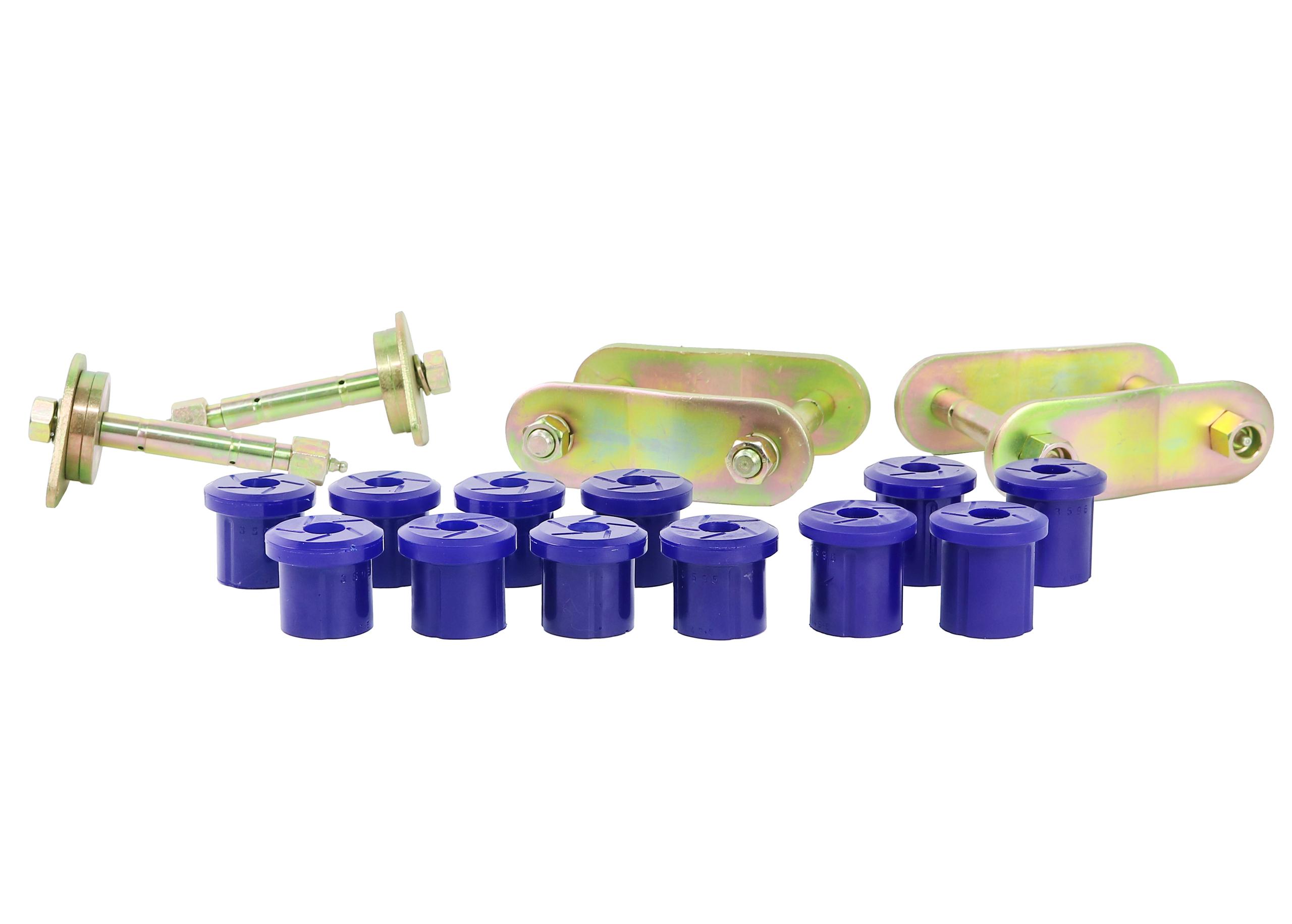 SuperPro Leaf Spring - Bushing and Greaseable Shackle/Pin Kit - KIT193SK