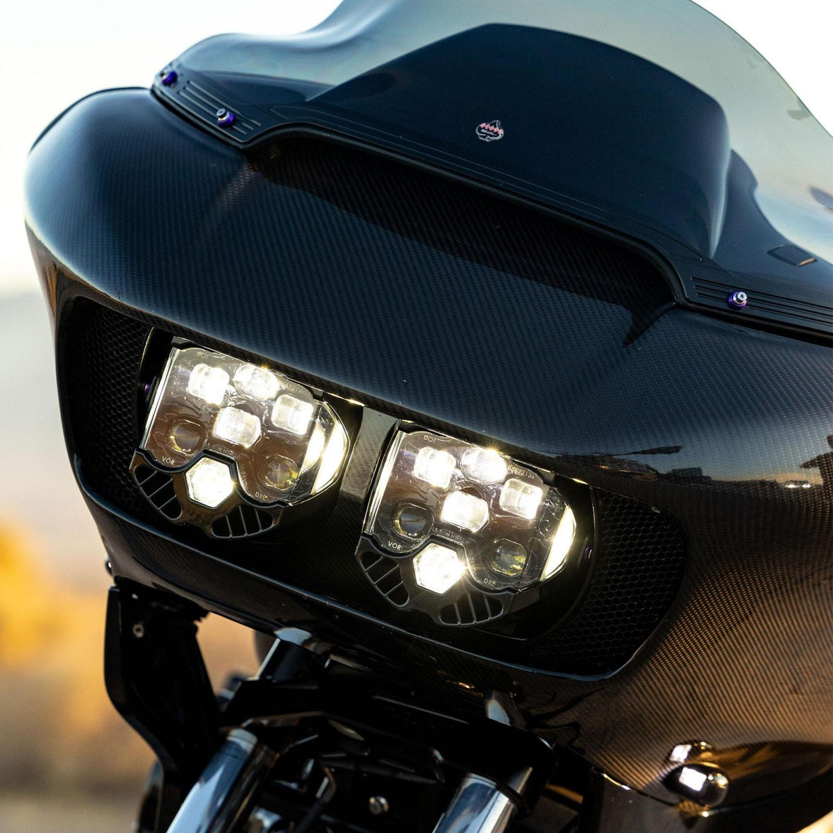 Baja Designs DOT LP6 LED Headlight Kit 2015-2024 Harley Davidson Road Glide (White) - 44-8112