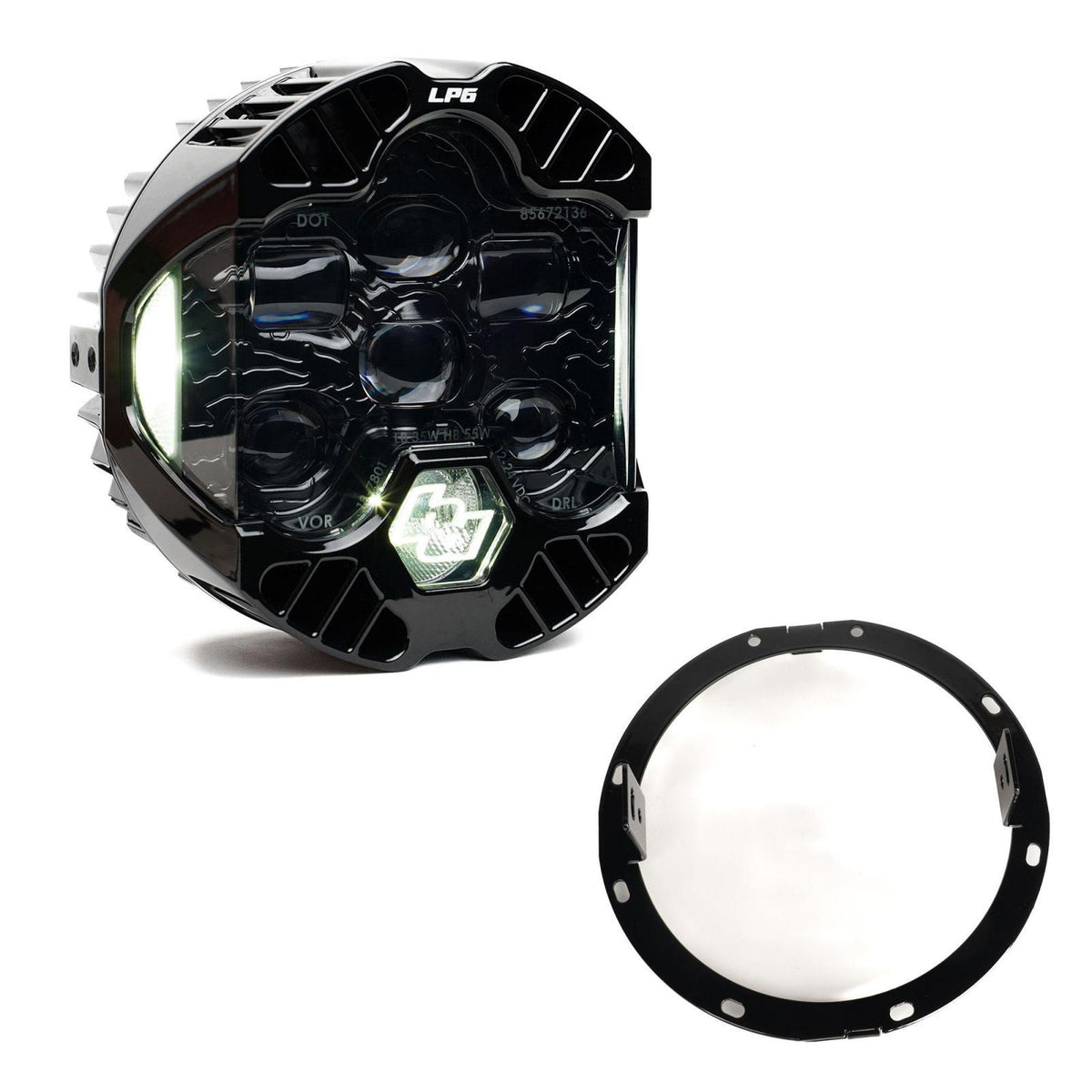 Baja Designs DOT LP6 LED Headlight Kit 2014-2023 Harley Davidson Street Glide (White) - 44-8114
