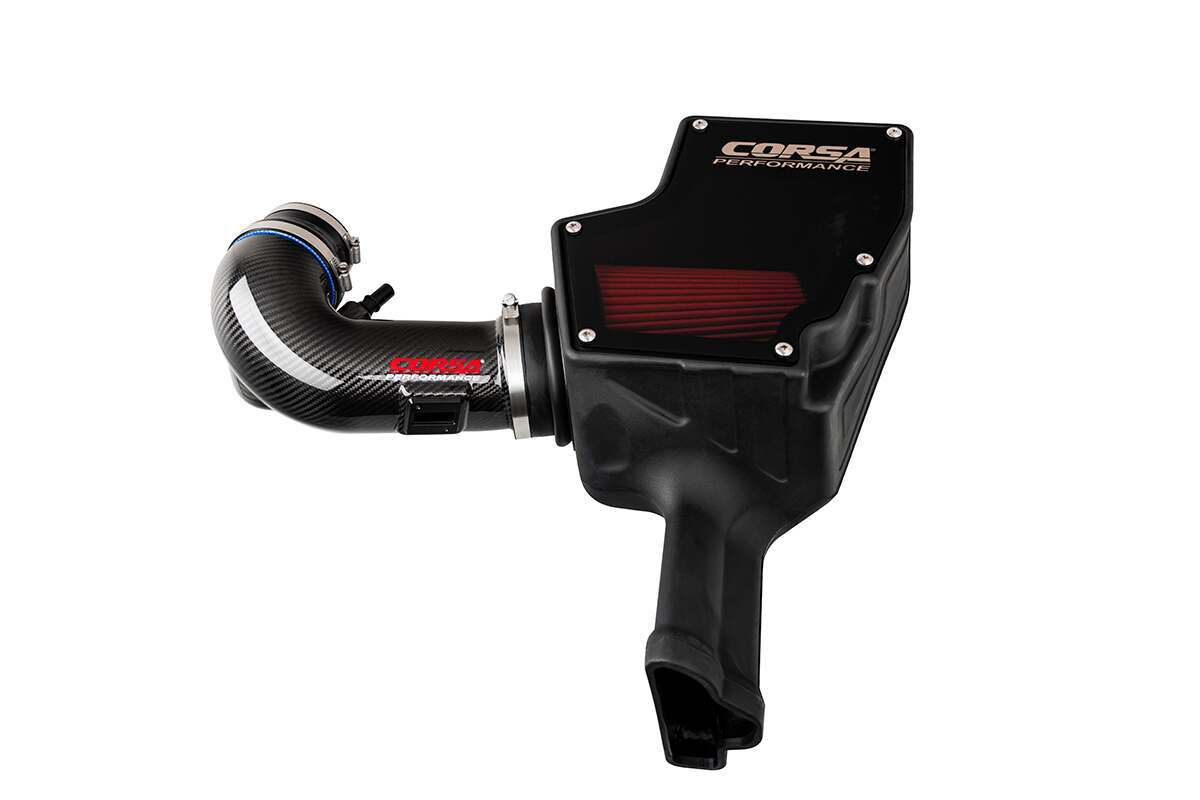 Corsa Carbon Fiber Closed Box Element Air Intake - Drytech (Dry) (2018-2023 Mustang GT 5.0L) - 44007D