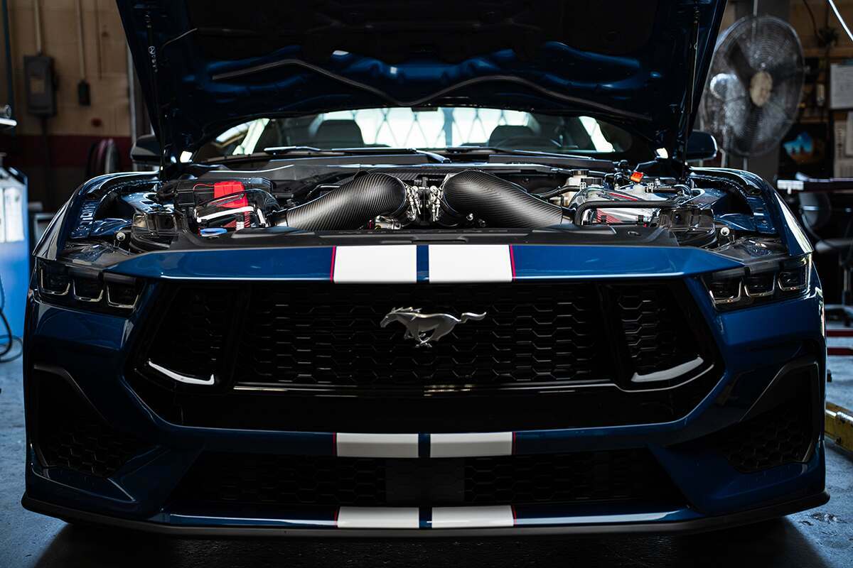 Corsa Performance Carbon Fiber Closed Box - Oiled FIlter - Matte (2024-2026 Mustang GT / Dark Horse) - 44013MT