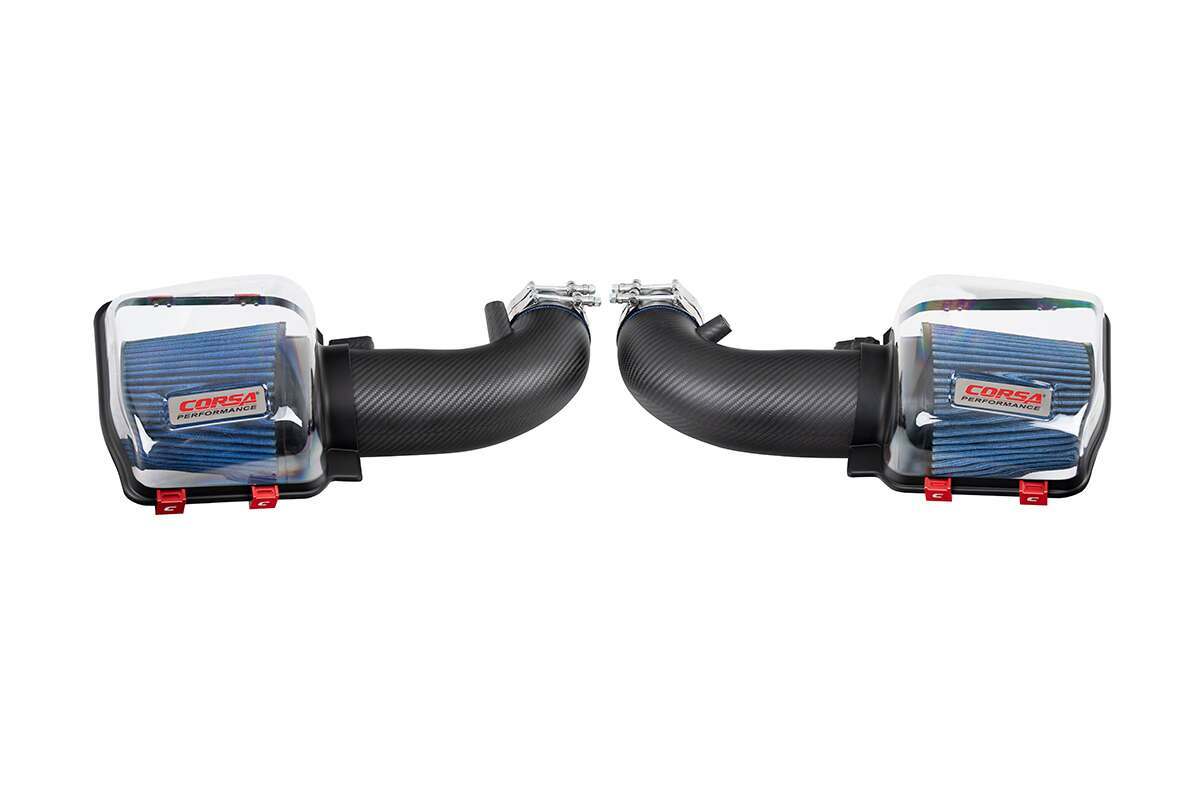 Corsa Performance Carbon Fiber Closed Box - Oiled FIlter - Matte (2024-2026 Mustang GT / Dark Horse) - 44013MT