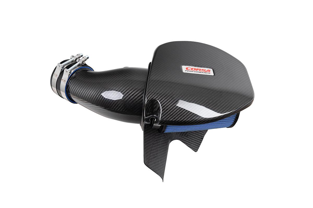 Corsa Performance Carbon Fiber Intake System - MaxFlow Oiled Filter (2011-2023 Dodge Challenger & Charger / Chrysler 300 6.4L) - 44016