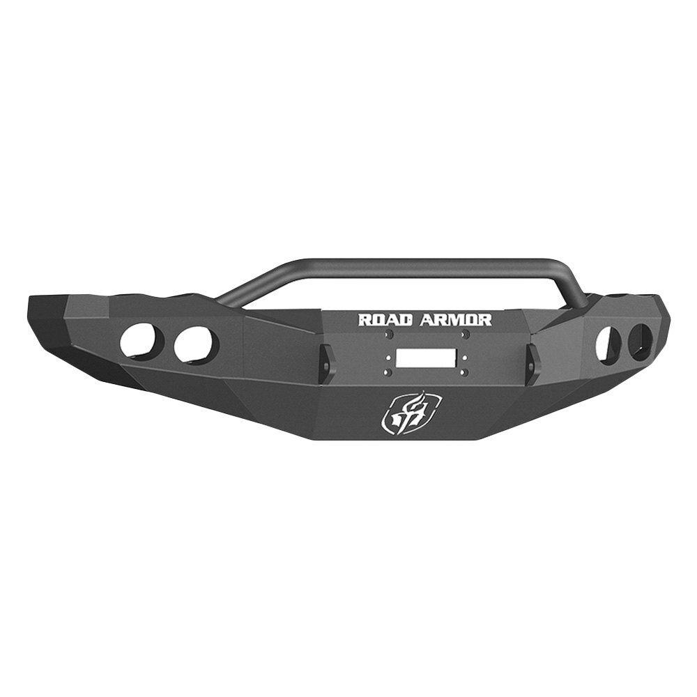 Road Armor Stealth Front Winch Bumper Pre-Runner Guard - Texture Black WARN M12000, Smittybilt XRC (2002-2005 1500) - 44034B