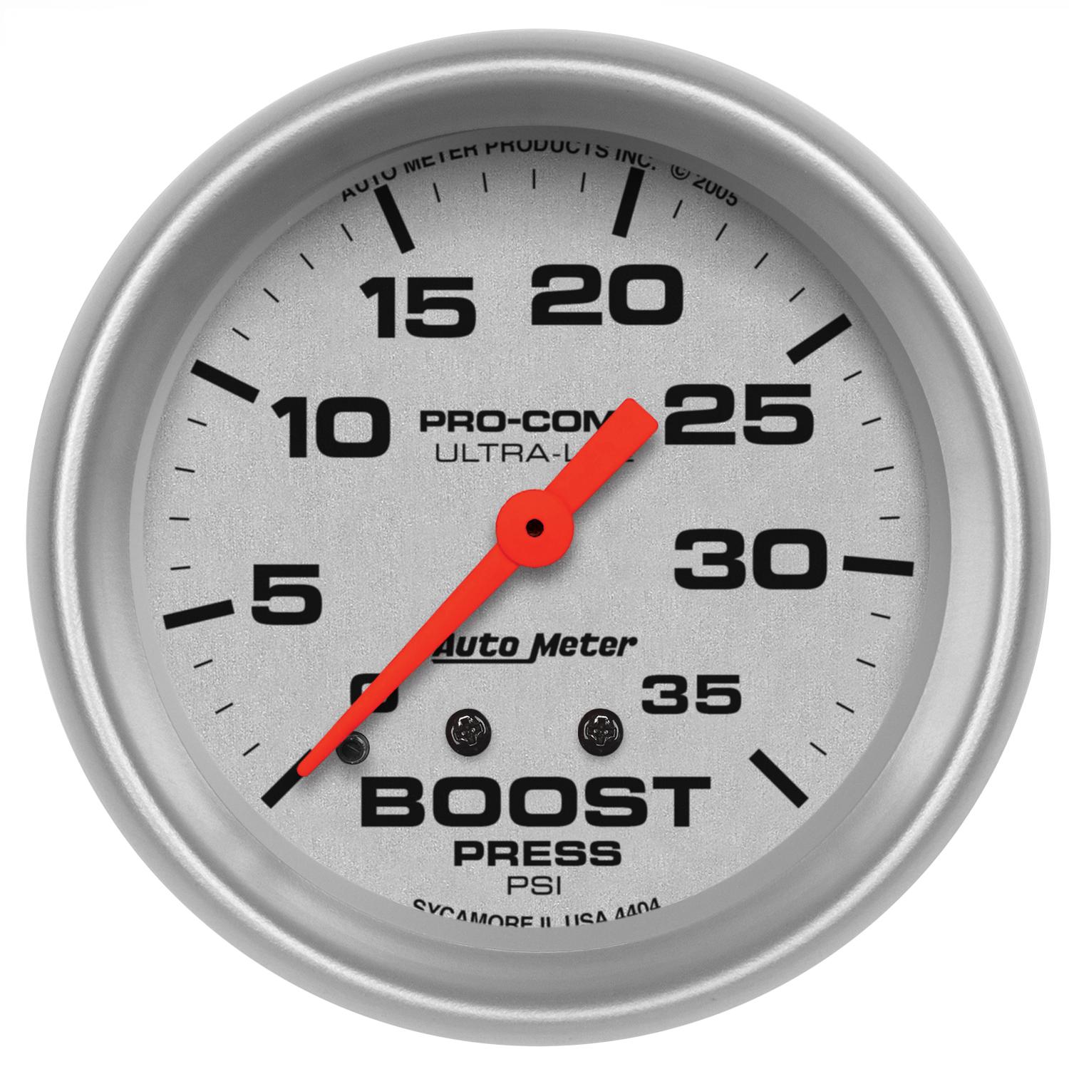 Auto Meter 2-5/8" BOOST, 0-35 PSI, ULTRA-LITE - 4404