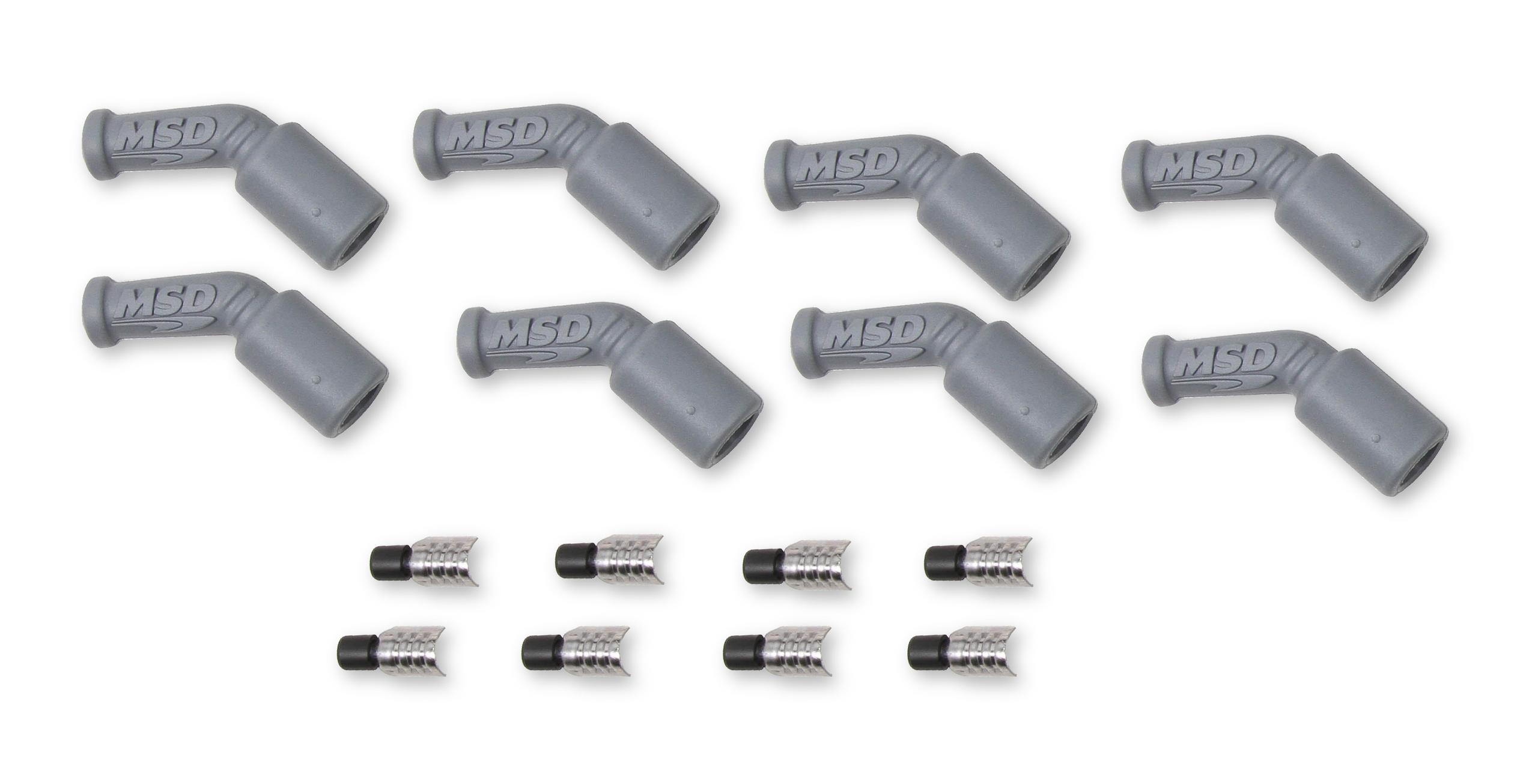 LS1, 45 Degree Boots &amp; Terminals, 8-Pack.  - 33048