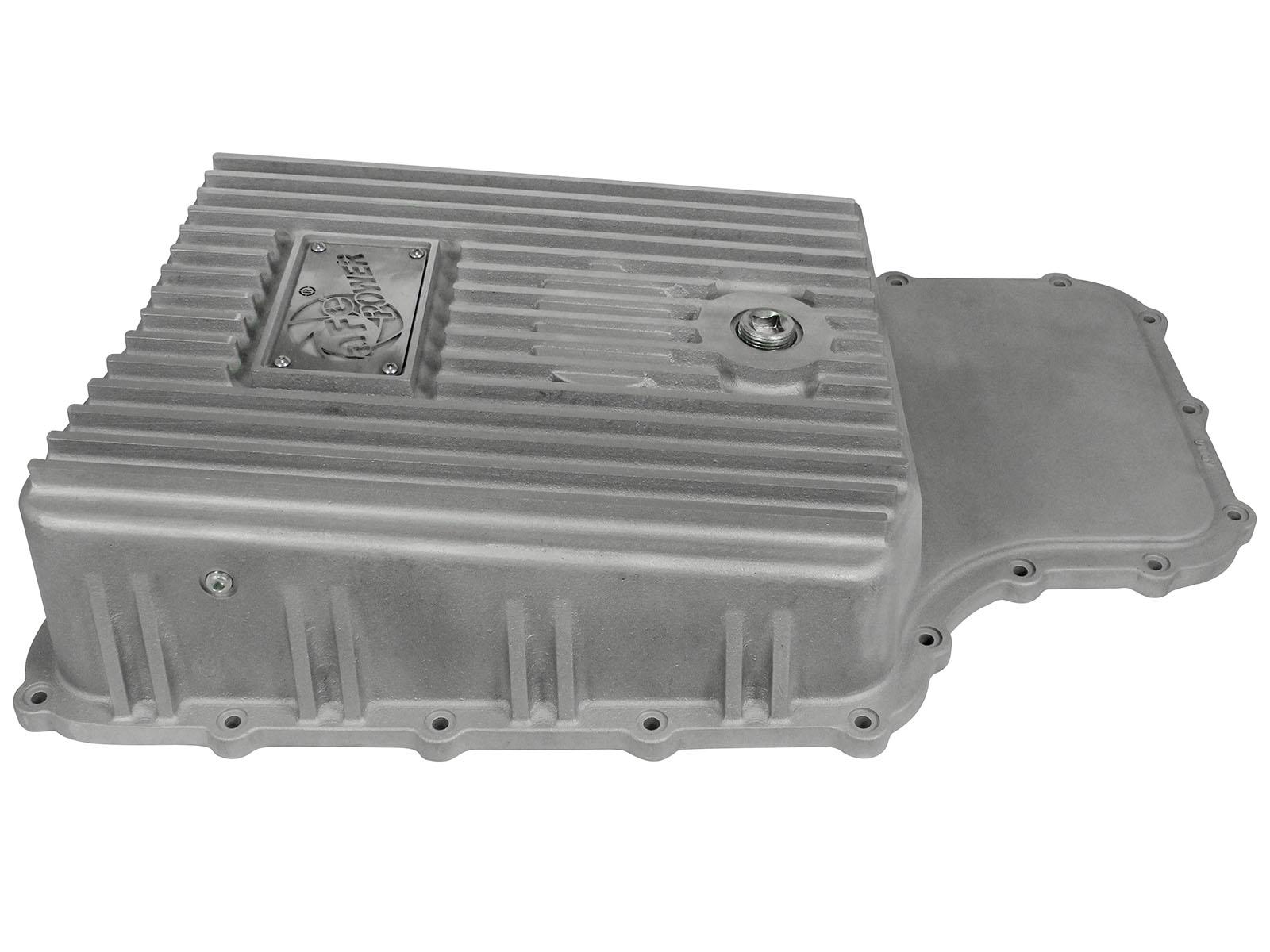 aFe POWER Transmission Pan Raw w/ Machined Fins (2011-2021 F-250 Super Duty, F-250 Super Duty, F-350 Super Duty, F-350 Super Duty) - 46-70180
