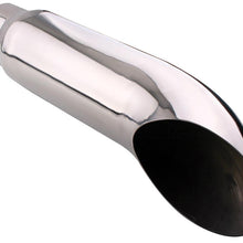 Diamond Eye Performance Exhaust Tail Pipe Tip Vented Rolled Angle 4 inch ID X 5 Inch OD X 16 Inch Long Diamond Eye - 4418TD