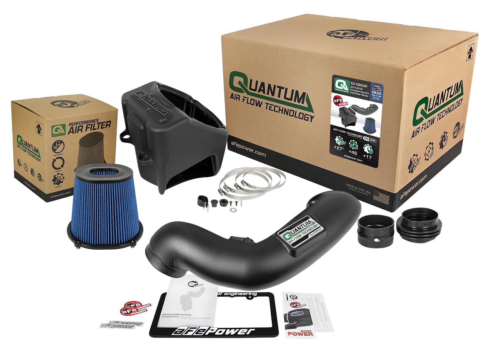 AFE QUANTUM Cold Air Intake System w/ Pro 5R Media (2017-2019 F-250 Super Duty, F-350 Super Duty, F-450 Super Duty, F-550 Super Duty) - 53-10004R