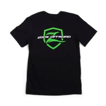Zone Offroad Black Premium Cotton T-Shirt - Green Logo - M - ZONU9160M
