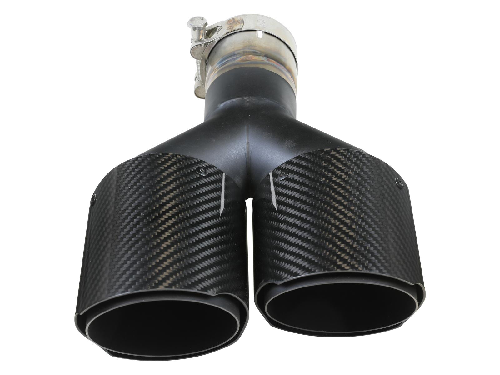AFE Takeda 304 Stainless Steel Clamp-on Exhaust Tip Carbon Fiber - 49T25480-C121