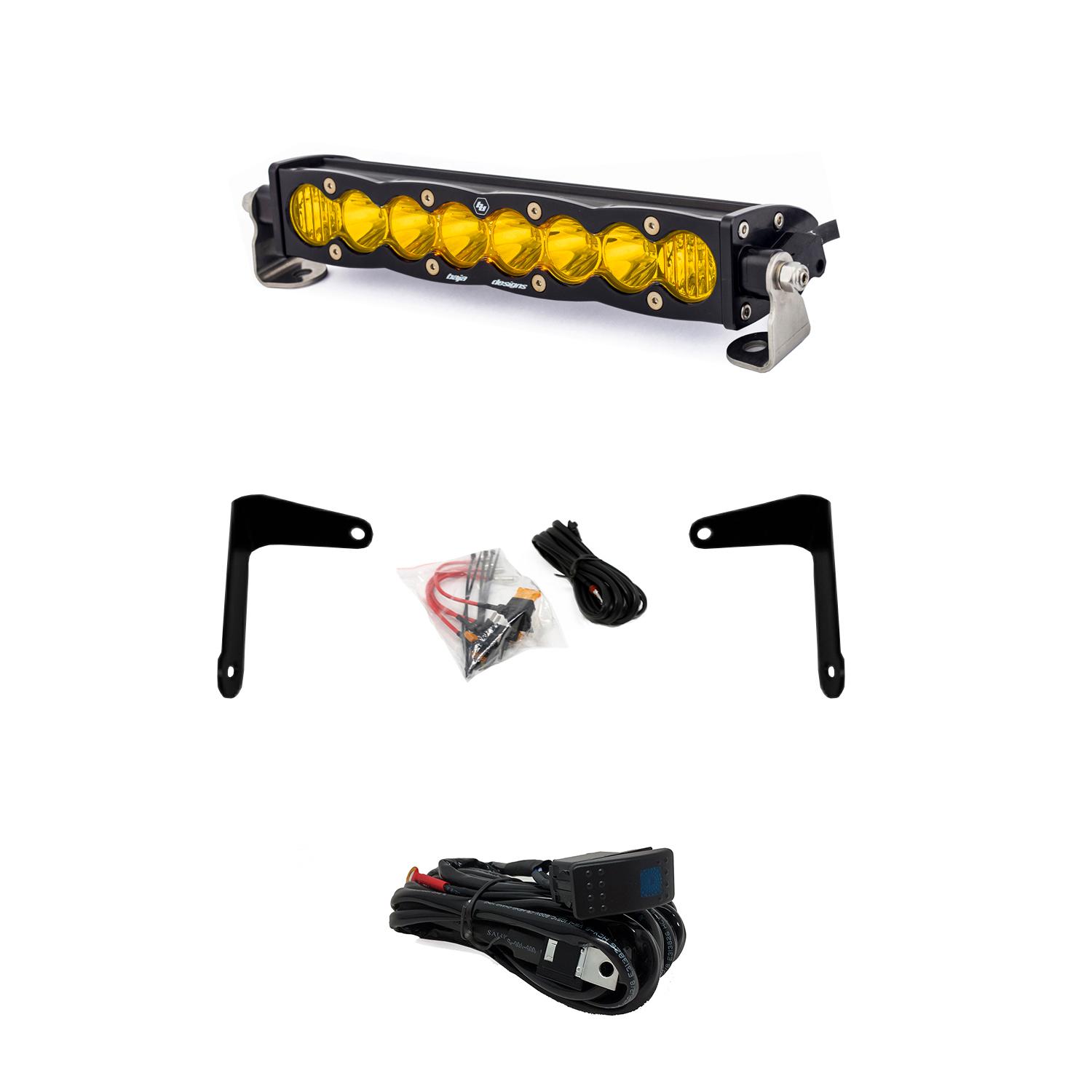 Baja Designs Can-Am X3 Shock Mount Kit w/10in S8 Light Bar Amber Baja Designs - 447038