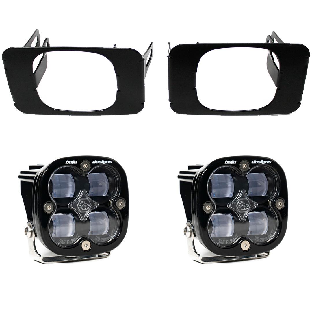 Baja Designs  LED Fog Light System - Clear / SAE / Squadron (2015-2020 F150, 2017-2020 Superduty) - 447618