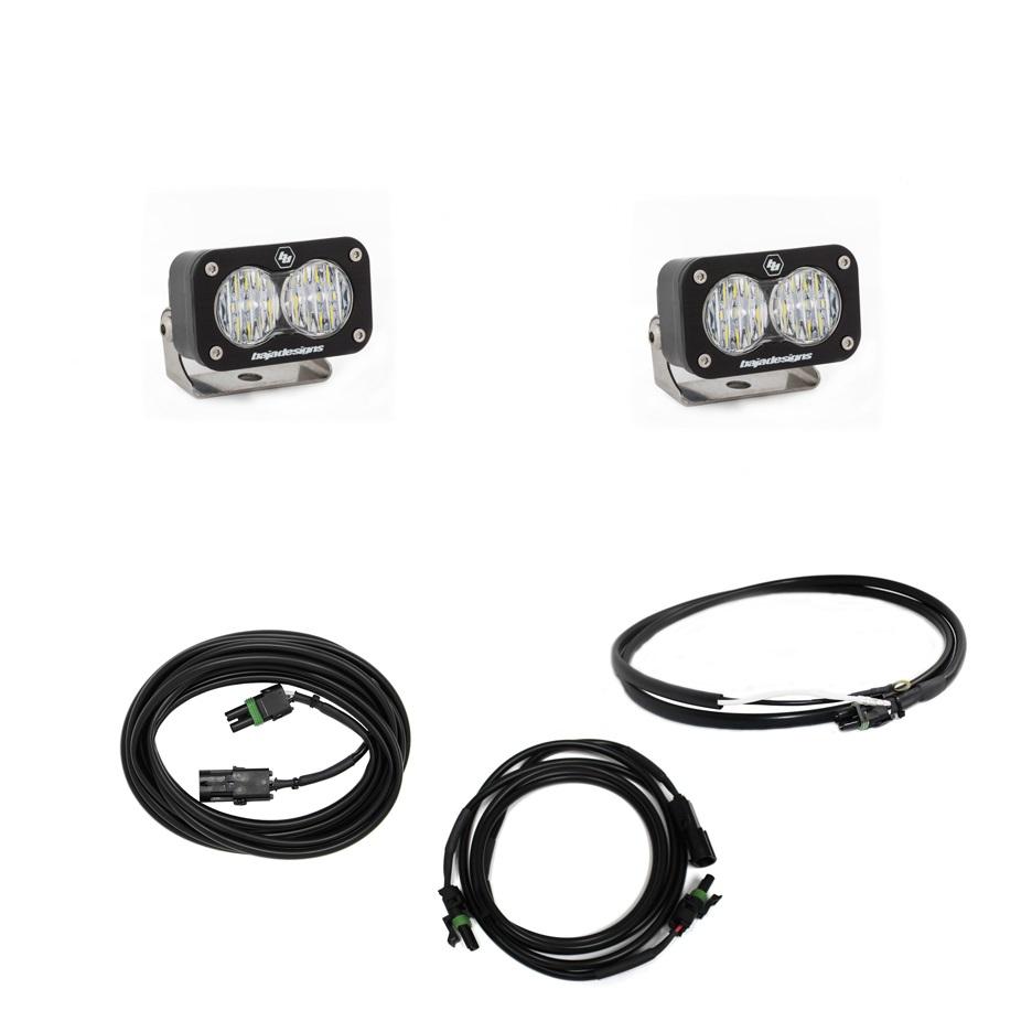 Baja Designs Jeep JL LED Light Kit Reverse Kit W/ Upfitter Dual S2 Sport W/C For 18-Pres Wrangler JL Baja Designs - 447651up