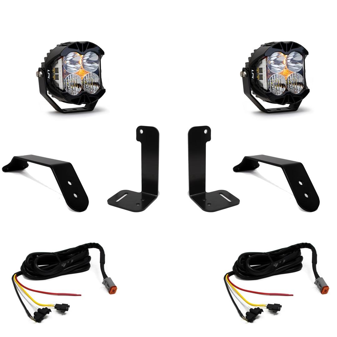 Baja Designs Jeep JL/JT Dual LP4 Auxiliary Light Kit w/Upfitter Baja Designs - 447658up