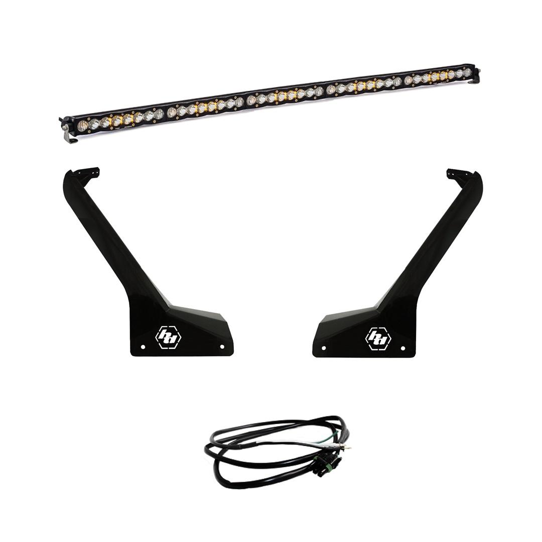 Baja Designs Jeep JL/JT Roof Bar LED Light Kit 50 Inch S8 w/Upfitter Baja Designs - 447665up