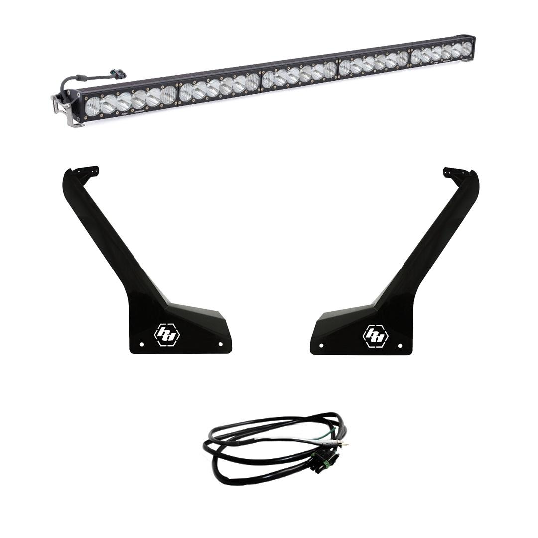 Baja Designs Jeep JL/JT Roof Bar LED Light Kit 50 Inch OnX6+ w/Upfitter Baja Designs - 447666up