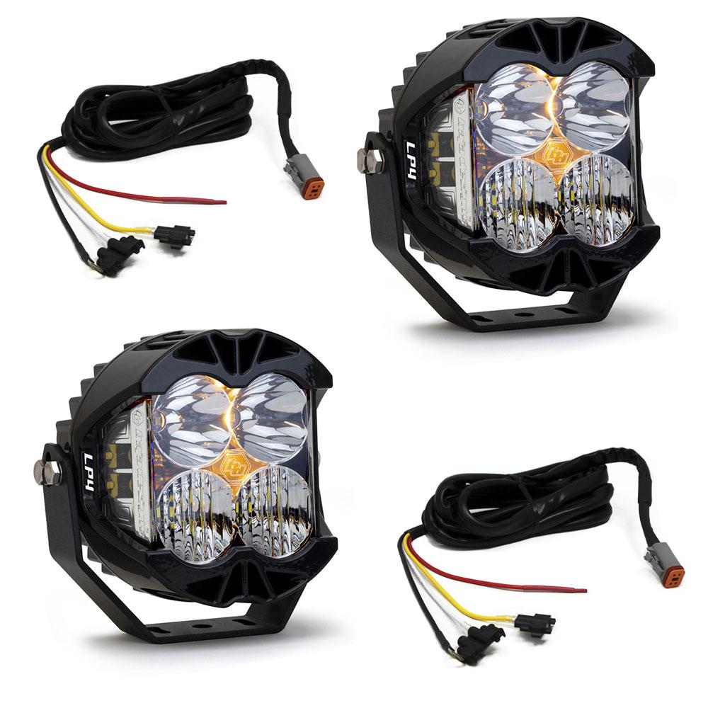 Baja Designs Jeep JL/JT Rubicon Steel Bumper LED Light Kit LP4 w/Upfitter Baja Designs - 447672up