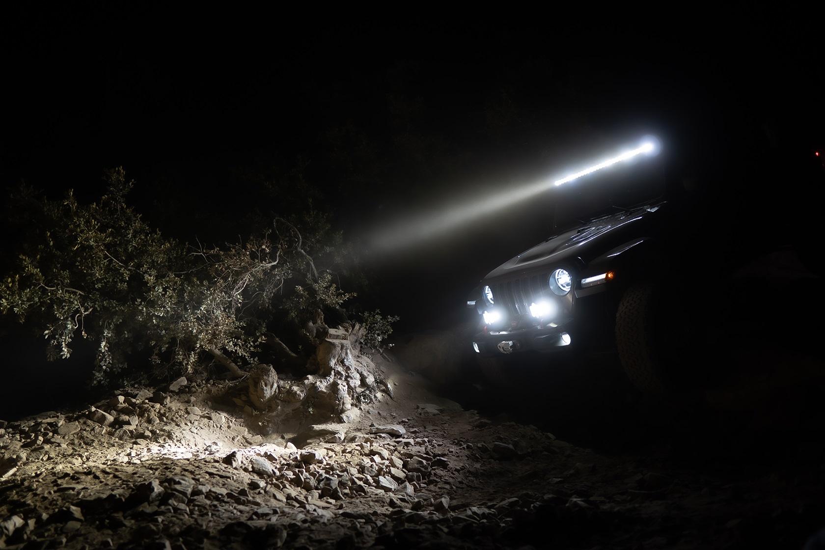Baja Designs Jeep JL/JT Rubicon Steel Bumper LED Light Kit LP4 w/Upfitter Baja Designs - 447672up