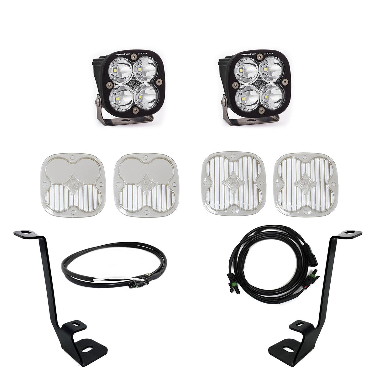 Baja Designs F-150 A Pillar Kit Squadron Sport Spot 21-On Ford F150 W/ Upfitter Baja Designs - 447695UP