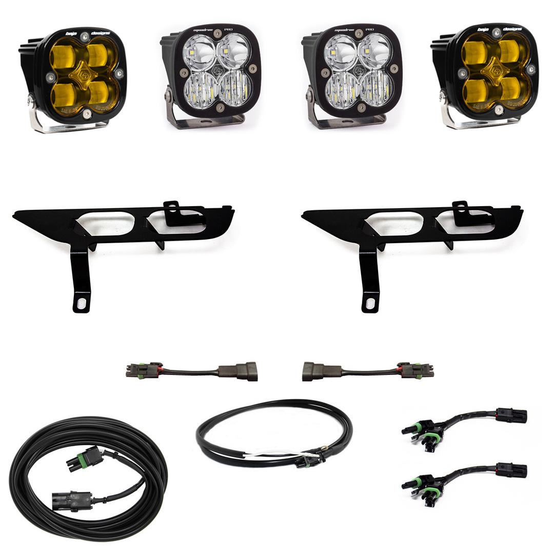 Baja Designs F-150 Fog Pocket Kit SAE Amber/Sport DC 21-On Ford F-150 W/ Upfitter Baja Designs - 447698UP