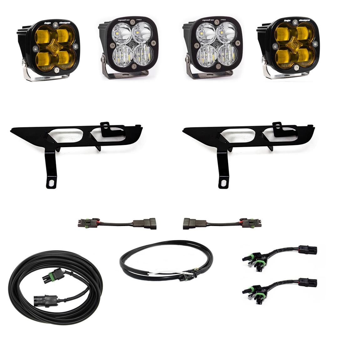 Baja Designs Ford F150 Fog Pocket Kit SAE Amber/Pro DC For Ford F150 21-Up Baja Designs - 447700UP