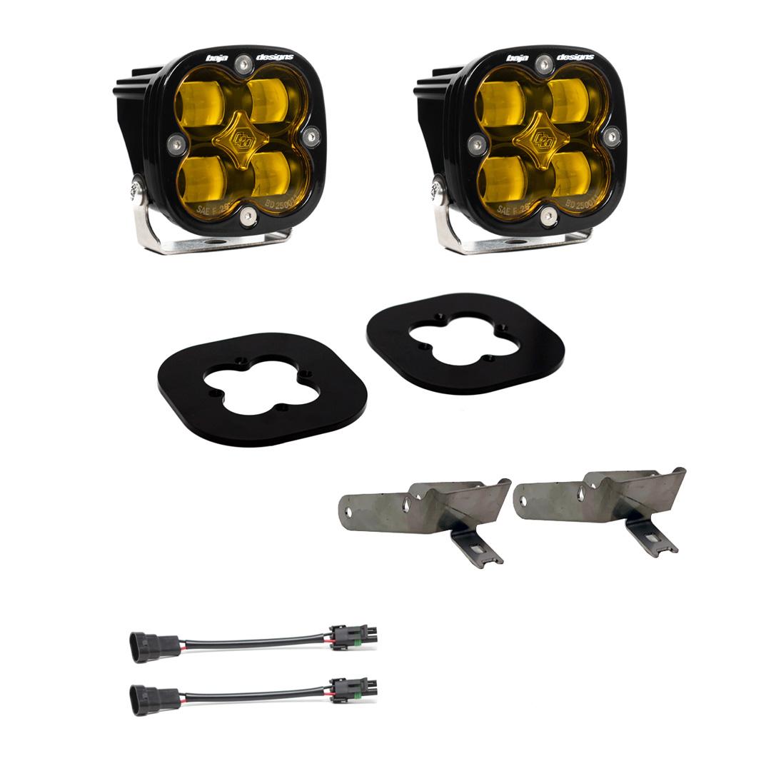 Baja Designs Ford Super Duty (11-16) Fog Pocket Kit SAE Amber Baja Designs - 447731