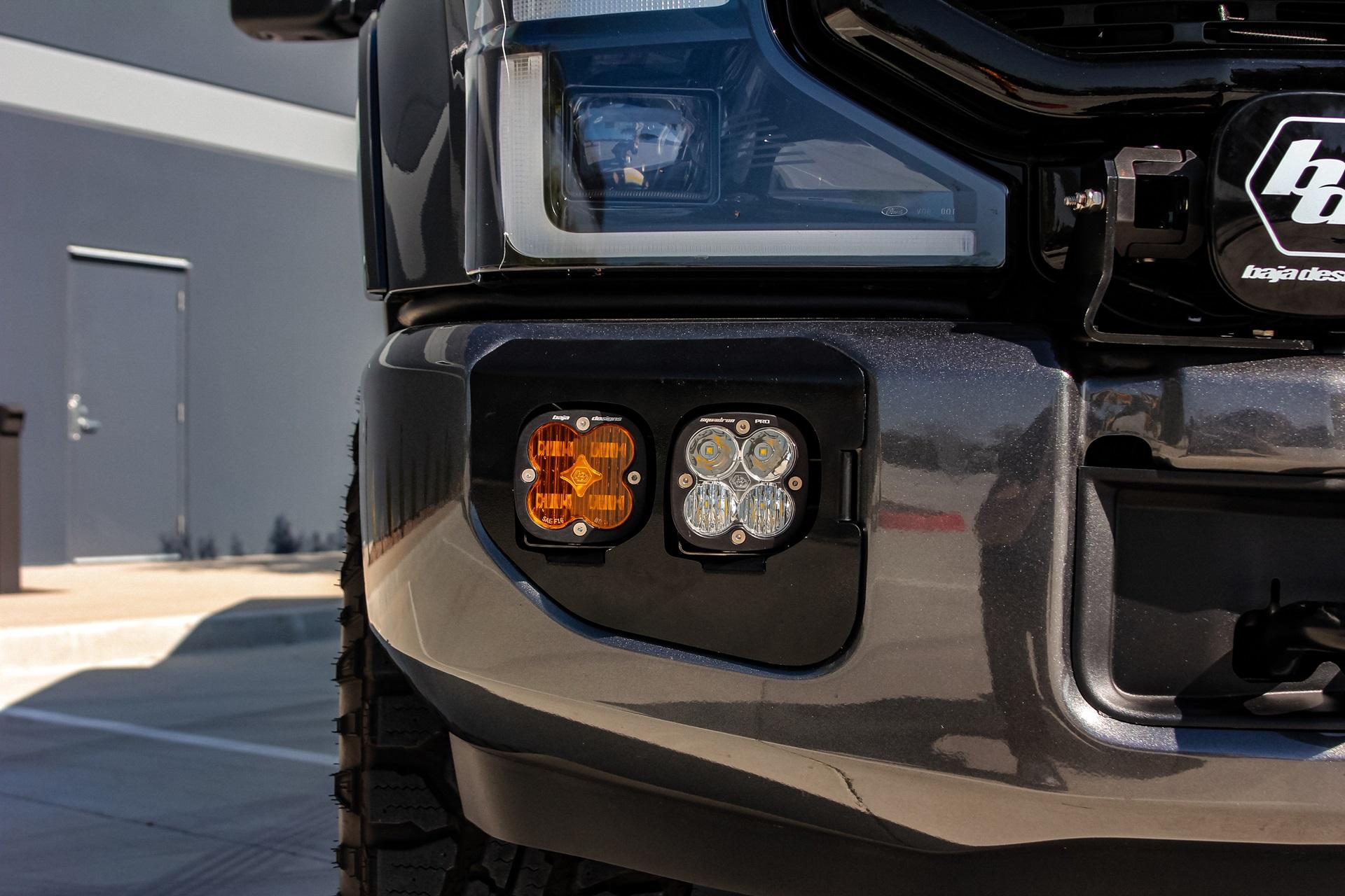 Baja Designs Ford Super Duty (20-On) Fog Lights FPK Amber SAE/Sport DC Baja Designs w/Upfitter Baja Designs - 447739up