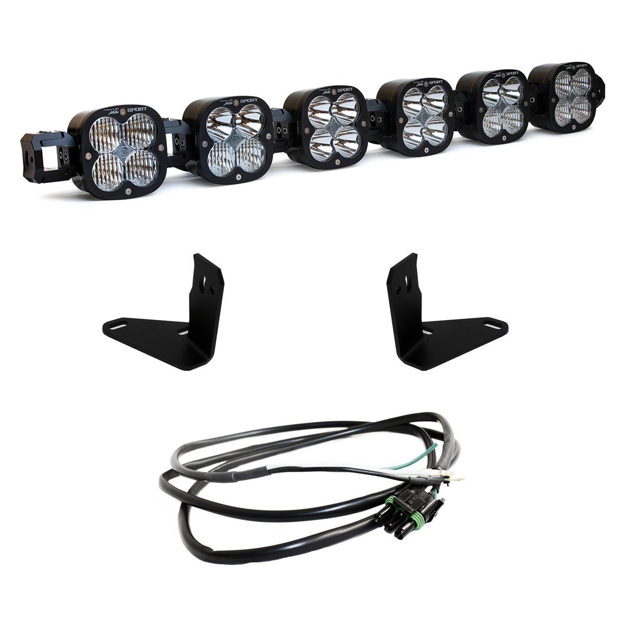 Baja Designs 6 XL Linkable Light Bar Kit 21-Up Ford Bronco Steel Bumper Mount w/Upfitter Baja Desgins - 447750UP