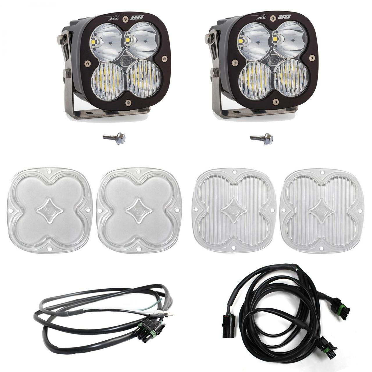 Baja Designs Bronco A Piller Light Kit 21-Up Ford Bronco XL80 D/C w/Upfitter Baja Designs - 447751UP