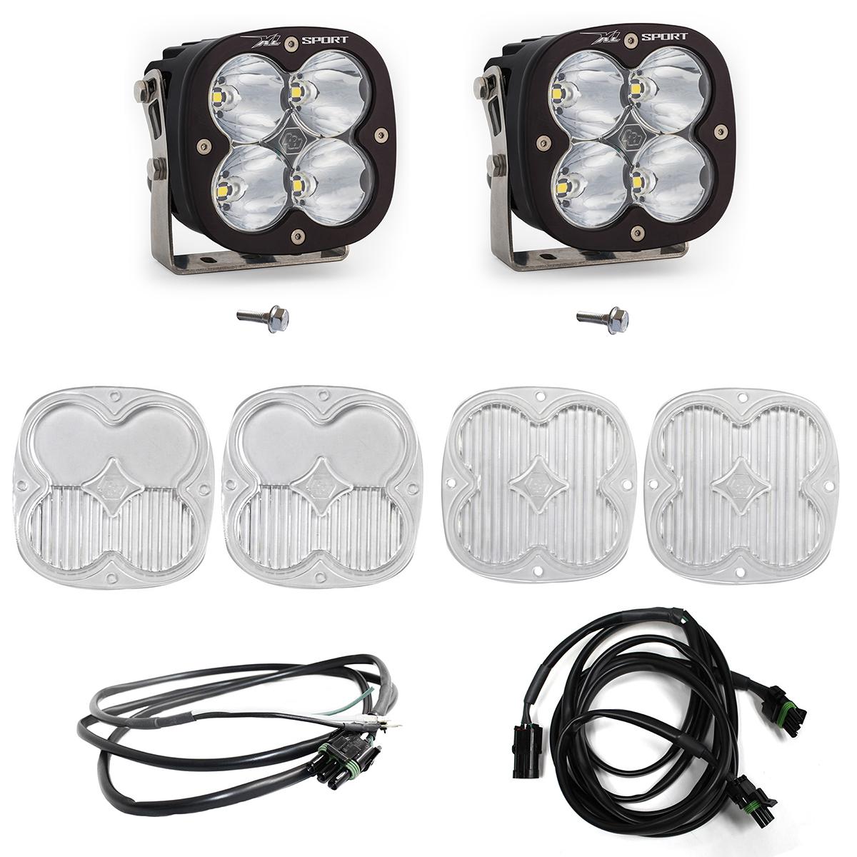 Baja Designs Bronco A Piller Light Kit 21-Up Ford Bronco XL Sport Spot w/Upfitter Baja Designs - 447753UP