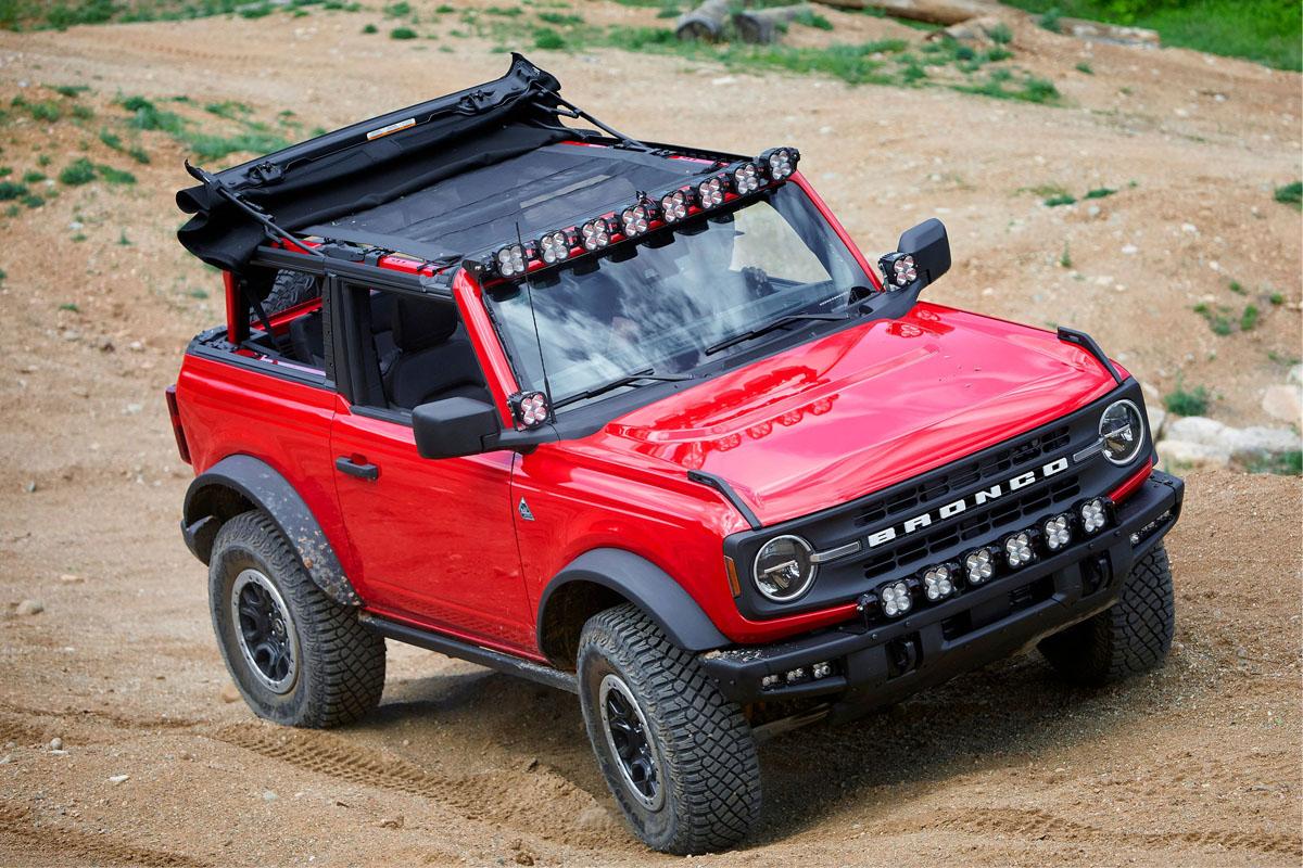 Baja Designs Bronco Roof Light Bar Kit 21-Up Ford Bronco 8 XL Linkable w/Upfitter Baja Designs - 447756UP