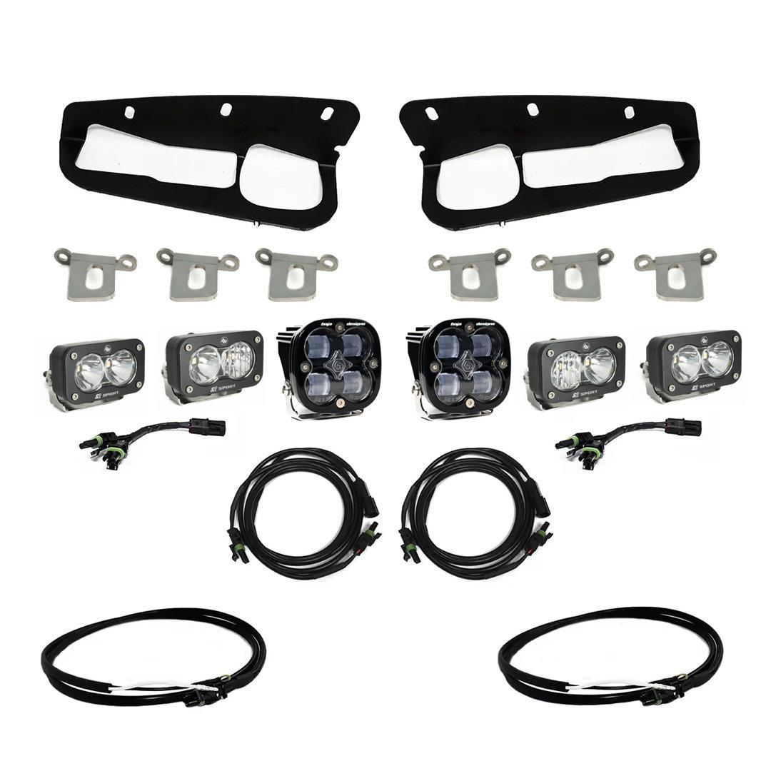Baja Designs Bronco Clear SAE Fog Pocket Kit 21-Up Ford Bronco w/Upfitter Baja Designs - 447761UP