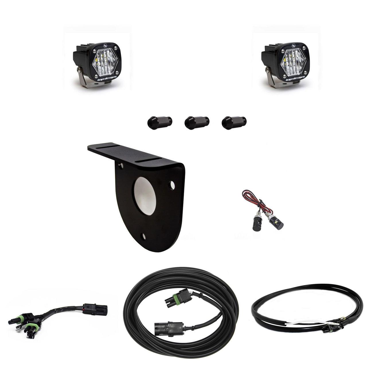 Baja Designs Bronco Dual S1 W/C Reverse Kit w/Upfitter 21-Up Ford Bronco Baja Designs - 447766UP